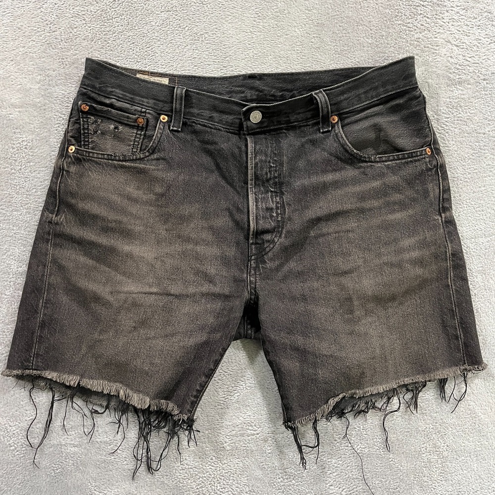 Levi's Premium 501 '93 Shorts Mens 34 Denim Cut Off Grunge Skater Y2K Faded